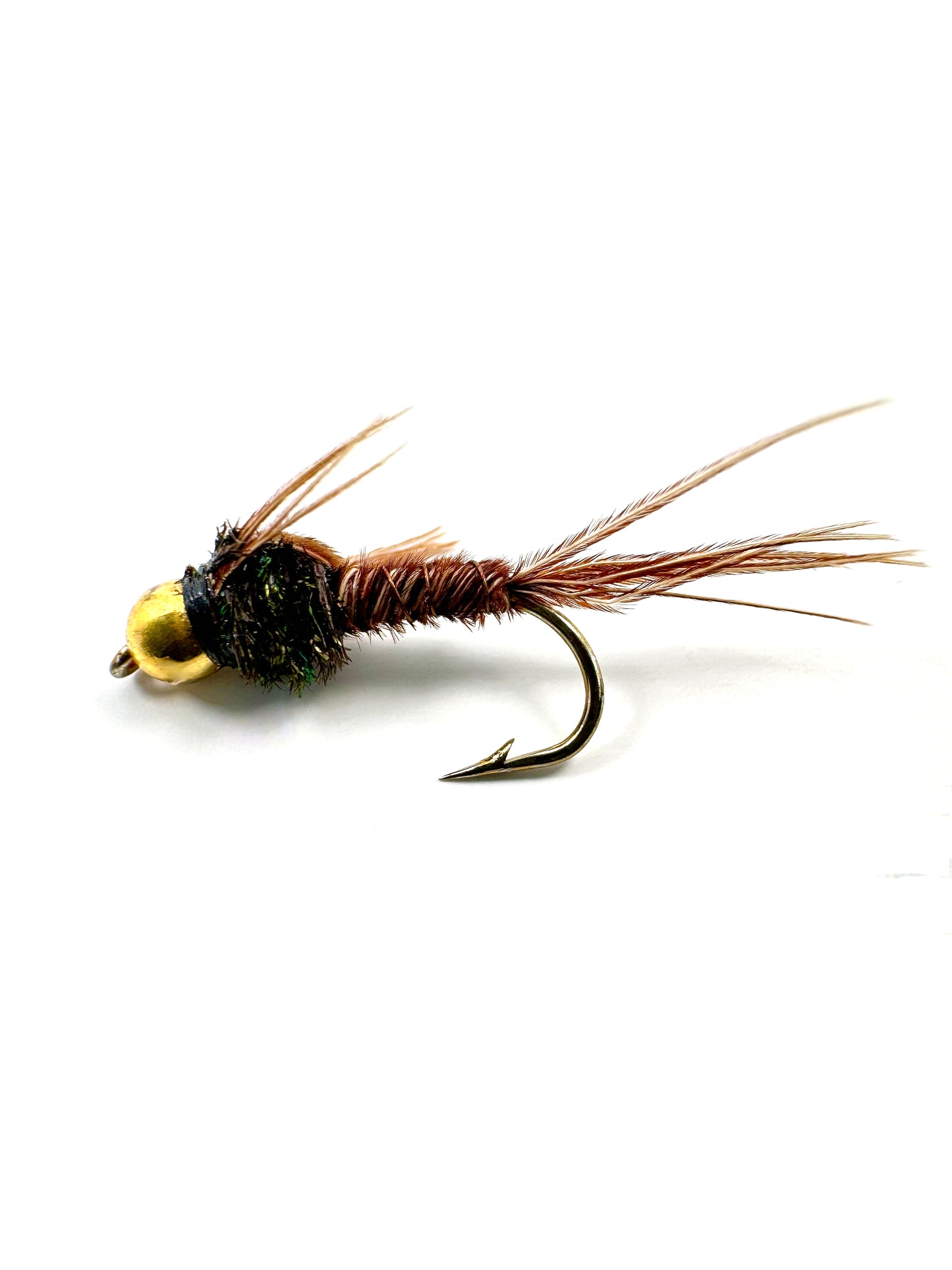 Bead Head Pheasant Tail Nymph Fly for Fly Fishing – Premium Hand-Tied All-Purpose Nymph with Natural Pheasant Tail Fibers, Ideal for Trout Anglers Targeting Various Insect Hatches.