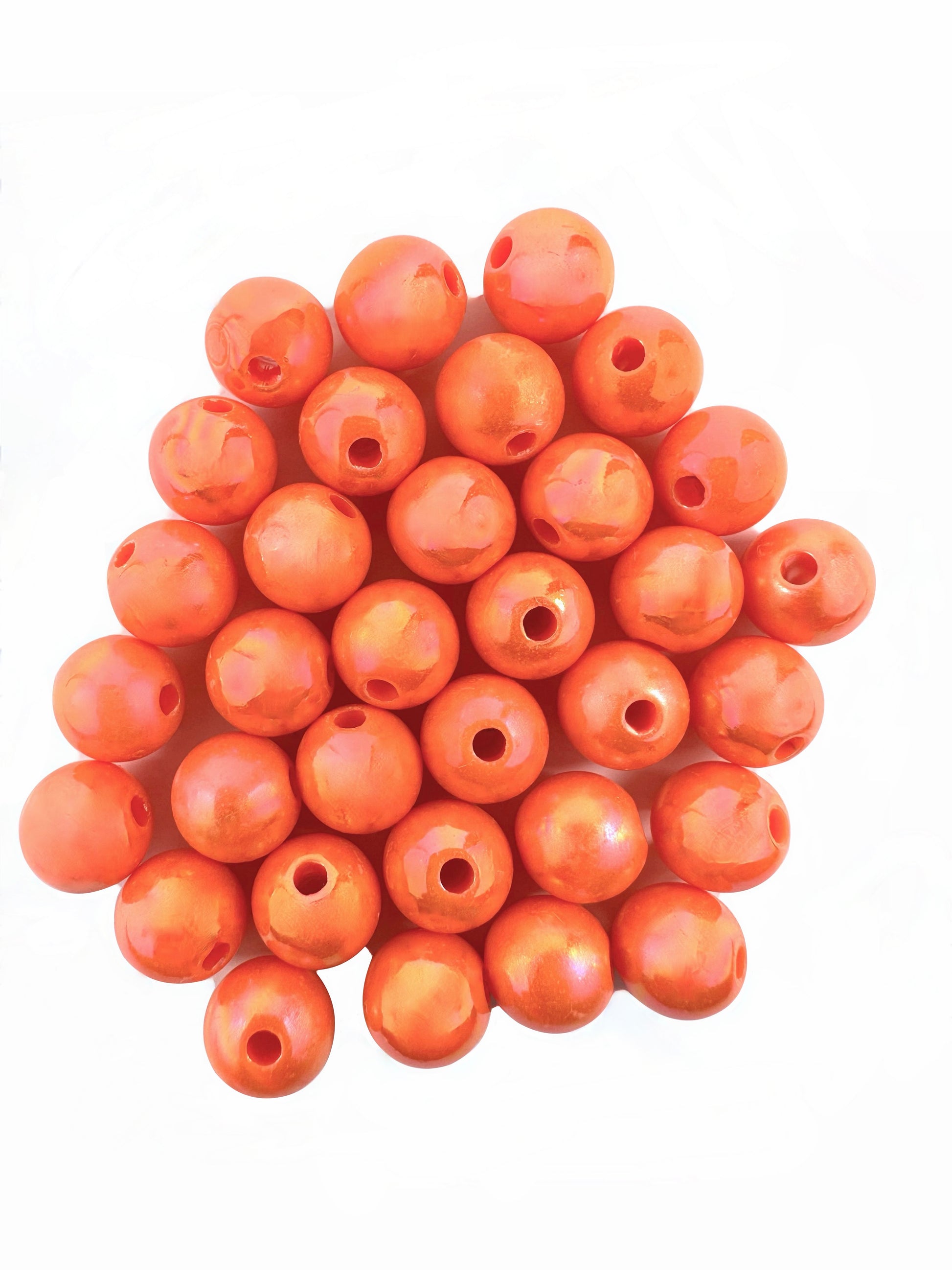 Premium Boosted Tangerine Colour Pattern Acrylic Steelhead and Salmon Beads for Fishing – High-Quality Lure Beads in Various Sizes and Colors, Ideal for Attracting Steelhead and Salmon.