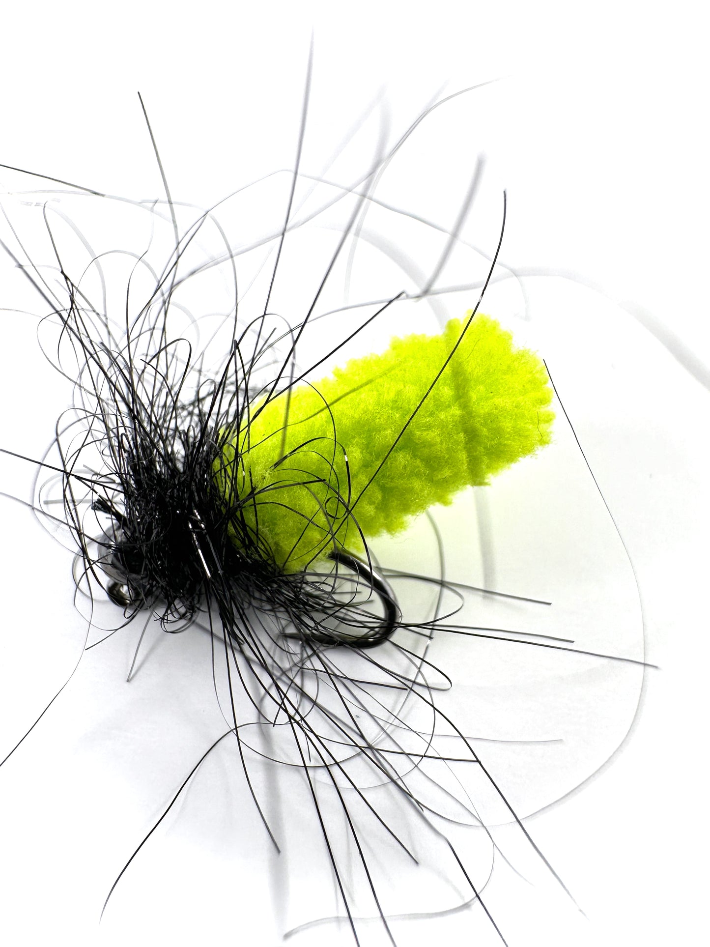 Green Mop Fly Euro Nymph for Fly Fishing – Premium Hand-Tied Tungsten Bead Nymph, Effective for Trout Anglers Using European Nymphing Techniques.