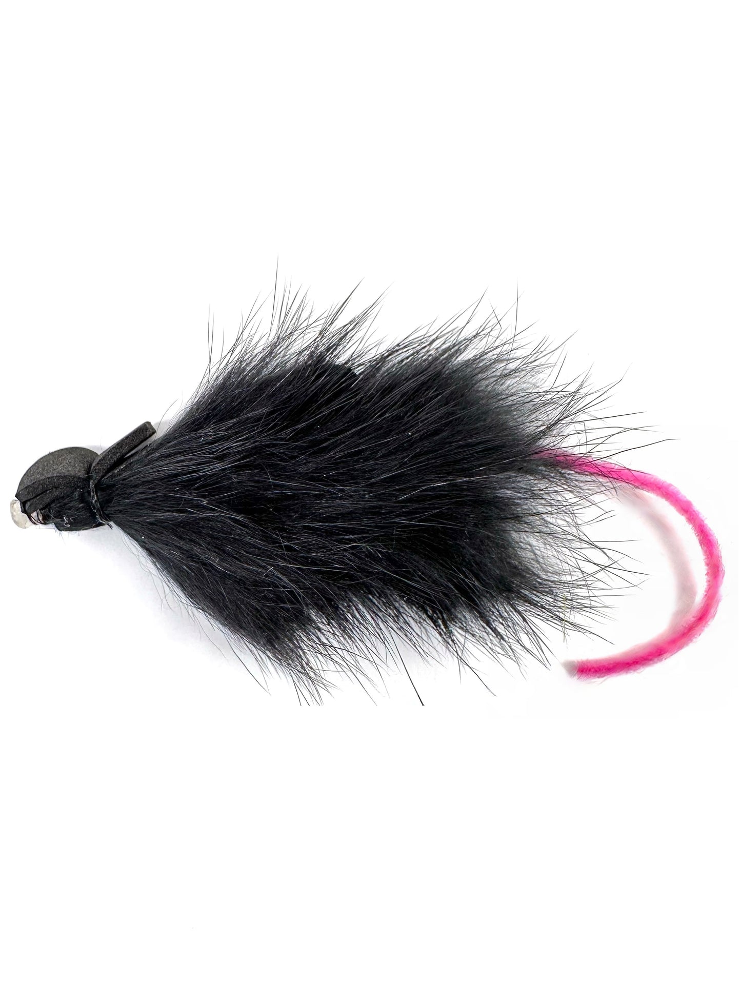 Black Rat Tube Fly for fly fishing, designed to target large predatory fish such as salmon, steelhead, and trout. Hand-tied on a durable tube, this fly mimics small rodents and baitfish, perfect for fishing in rivers and streams. Ideal for use in murky water or low-light conditions. High-quality Black Rat Tube Fly for effective fly fishing presentations.