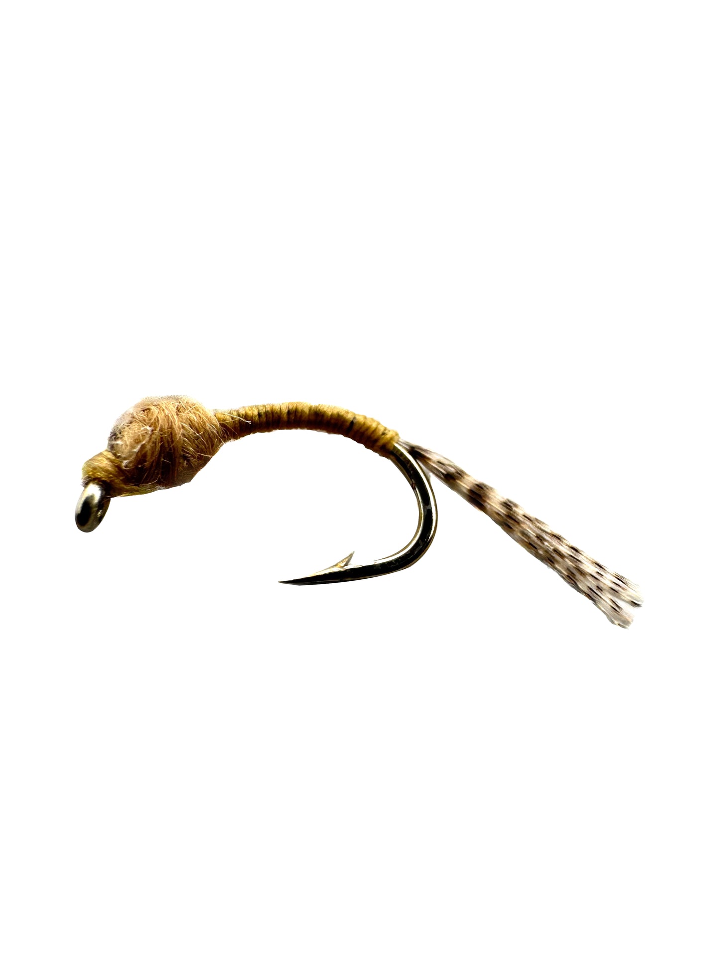 Tan WD-40 Fly for Fly Fishing – Premium Hand-Tied Emerger Nymph Pattern, Ideal for Trout Anglers Targeting Selective Fish in Clear Waters.