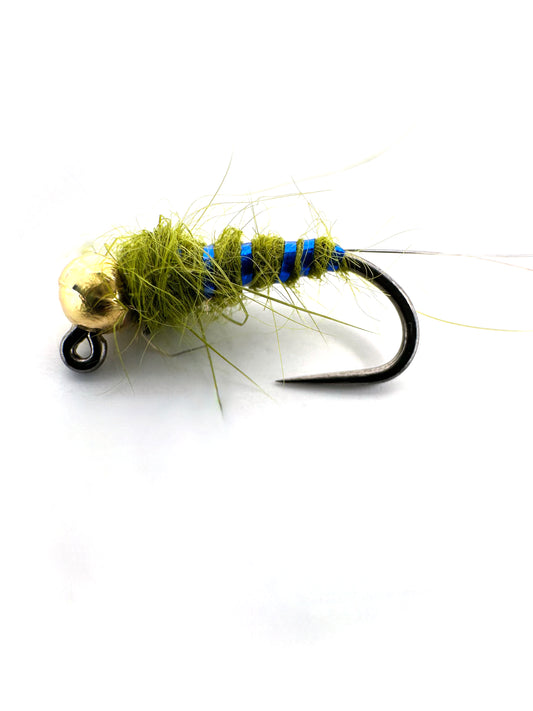 Blue Winged Olive (BWO) Euro Nymph Fly for Fly Fishing – Premium Hand-Tied Tungsten Bead Nymph, Ideal for Trout Anglers Using European Nymphing Techniques.