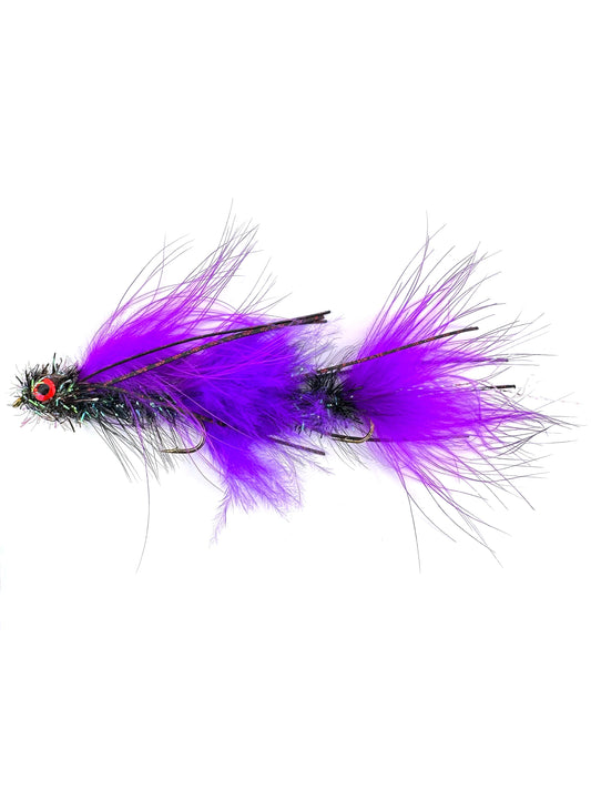 Articulated Circus Peanut fly—a highly effective articulated streamer for fly fishing, ideal for catching big trout and bass.