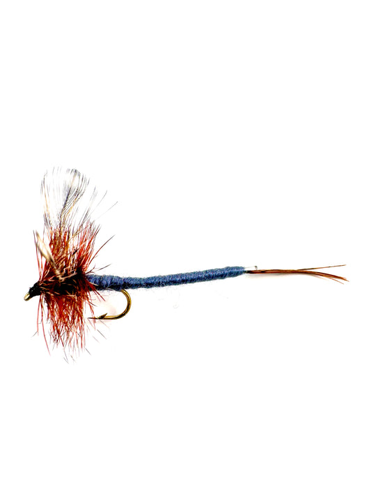 Adams Extended Body Parachute Dry Fly for Fly Fishing – Premium Hand-Tied Mayfly Imitation with Extended Body and Parachute Hackle, Ideal for Trout Anglers Targeting Mayfly Hatches.