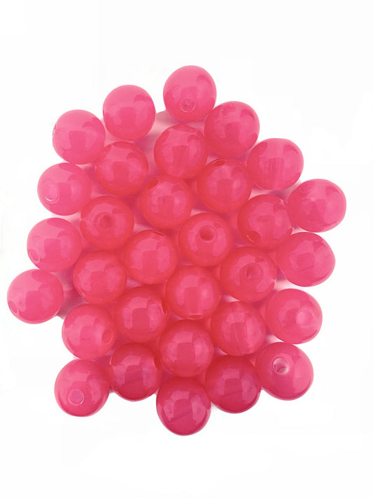 Premium Hot Pink Colour Pattern Acrylic Steelhead and Salmon Beads for Fishing – High-Quality Lure Beads in Various Sizes and Colors, Ideal for Attracting Steelhead and Salmon.