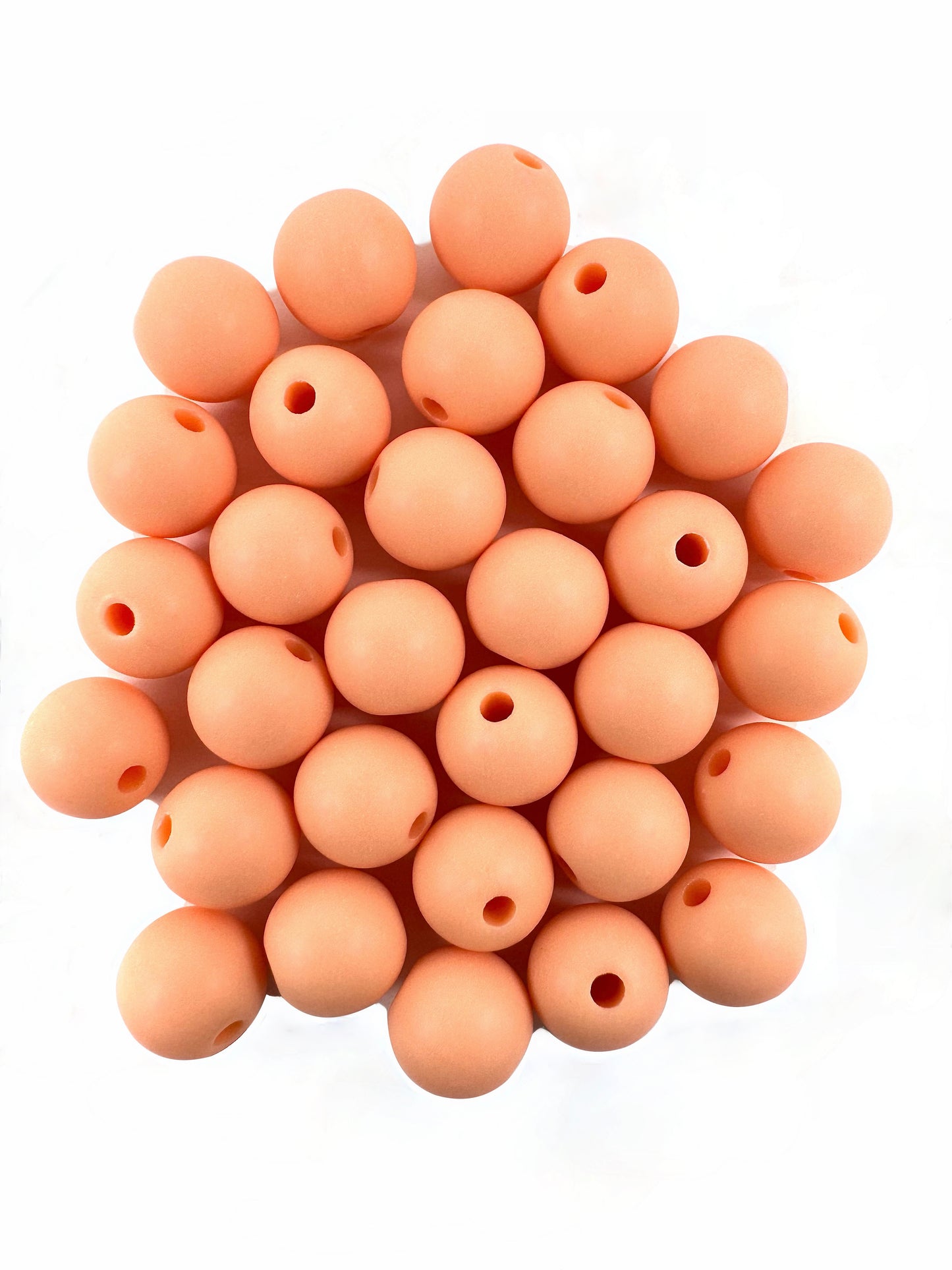 Premium Matte Peach Colour Pattern Acrylic Steelhead and Salmon Beads for Fishing – High-Quality Lure Beads in Various Sizes and Colors, Ideal for Attracting Steelhead and Salmon.