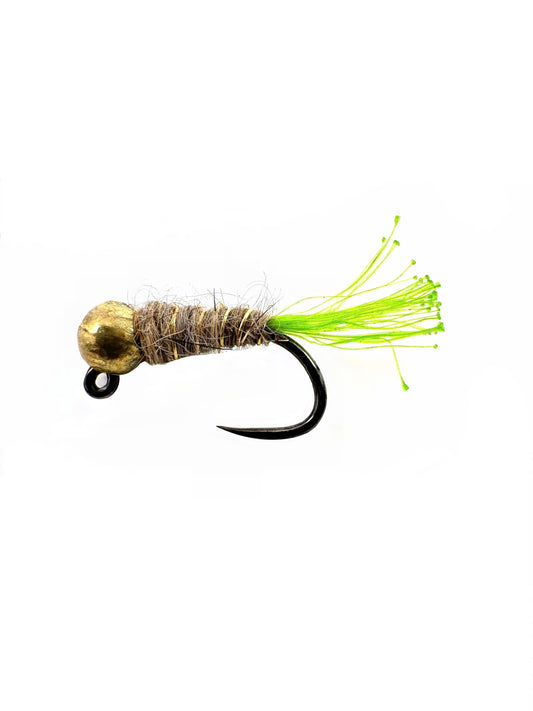 Hand-tied Euro nymph fly for trout fishing, designed for European nymphing. Perfect for fast-moving rivers, durable with lifelike insect imitation to attract more fish.