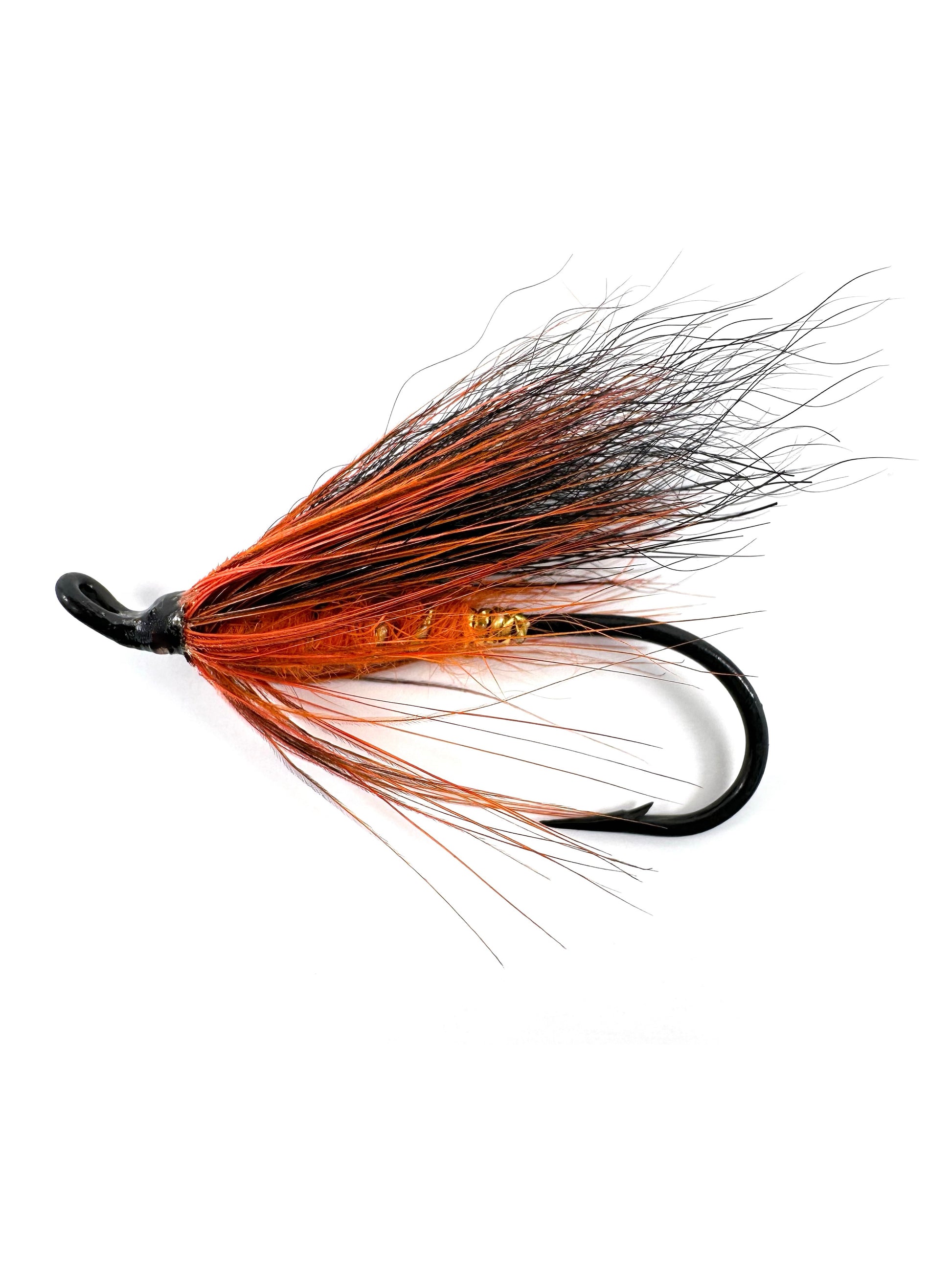 October Caddis Spey Fly for Fly Fishing—Highly effective caddis pattern spey fly designed to catch trout, salmon, and steelhead in freshwater rivers and streams with lifelike movement.