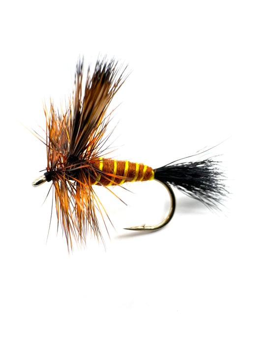 The Usual Brown Drake Dry Fly for Fly Fishing – Premium Hand-Tied Pattern with Snowshoe Hare Fur, Ideal for Trout Anglers Targeting Brown Drake Mayfly Hatches.