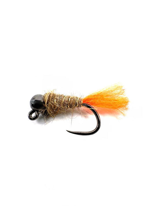 Euro nymph trout fishing fly, expertly tied for European nymphing. Designed for precision, this durable fly mimics natural aquatic insects, ensuring better fish attraction.