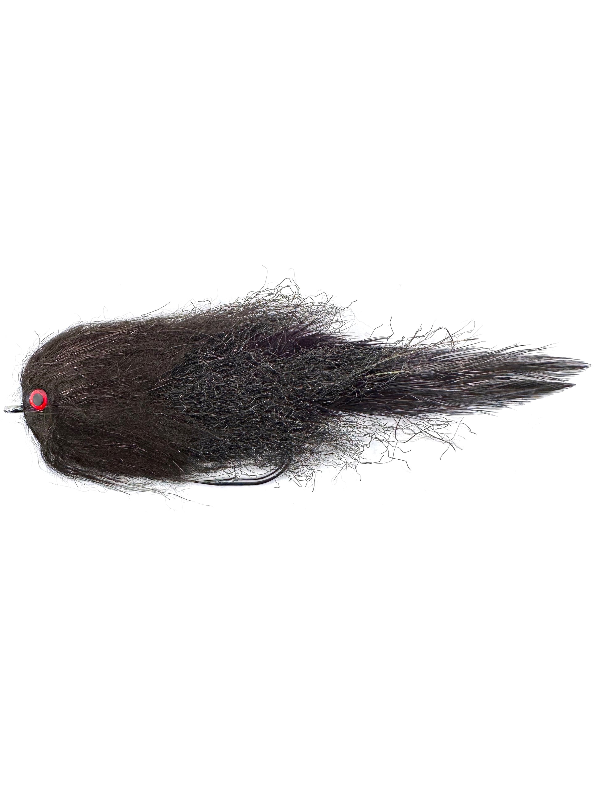 Yale Sale Single Hook black pattern Streamer Fly for fly fishing, designed to target trout, bass, and other predatory fish. Hand-tied with durable materials, this streamer features a single hook and lifelike motion to mimic baitfish, ideal for freshwater fishing in rivers and lakes. High-quality Yale Sale Single Hook Streamer for effective fly fishing presentations and aggressive strikes.